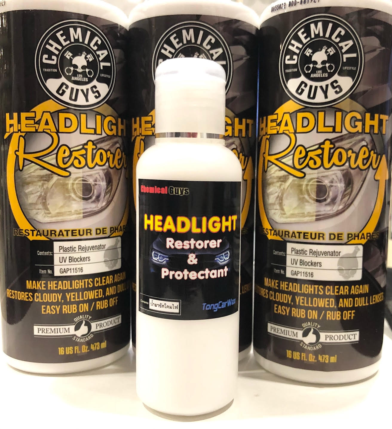 น้ำยาขัดโคมไฟ - CG Headlight Restorer and Protectant