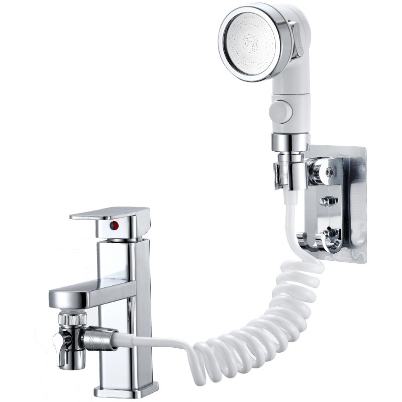Bathroom Basin Faucet Extender External Shower Head Washbasin Tap Water