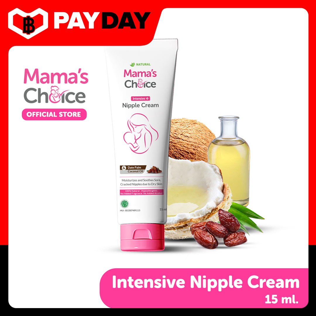 Mama's Choice ครีมทาหัวนม ใช้ส่วนผสมจากธรรมชาติ บรรเทาอาการหัวนมแตก ปลอดภัยสำหรับคุณแม่ให้นม - Nipple Cream