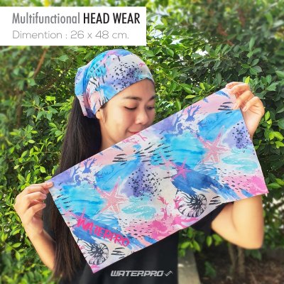 ดูภาพ Water Pro Multifunctional Head Wear \ ผ้าโพกหัว \ ผ้าคาดผม เพิ่มเติม Water Pro Multifunctional Head Wear \ ผ้าโพกหัว \ ผ้าคาดผม
