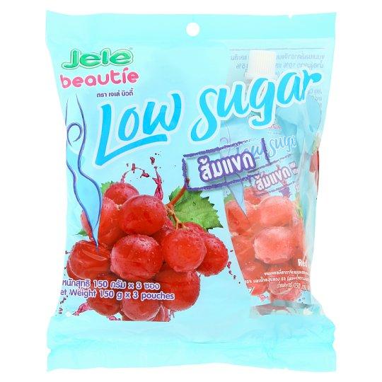 เจเล่ บิวตี้ ขนมเยลลี่คาราจีแนนผสมบุกผงและส้มแขกสกัด สูตรน้ำตาลน้อย 150กรัม x 3 ซอง/Jele Beauty, Caramelized Jelly Candy with Konjac powder and Garcinia Extract Low sugar 150 grams x 3 sachets
