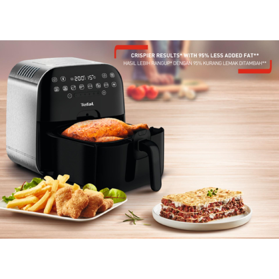 **ส่งฟรี** TEFAL หม้อทอดไร้น้ำมัน Air Booster 1.2กก. (1430 วัตต์) รุ่น FX202D66
