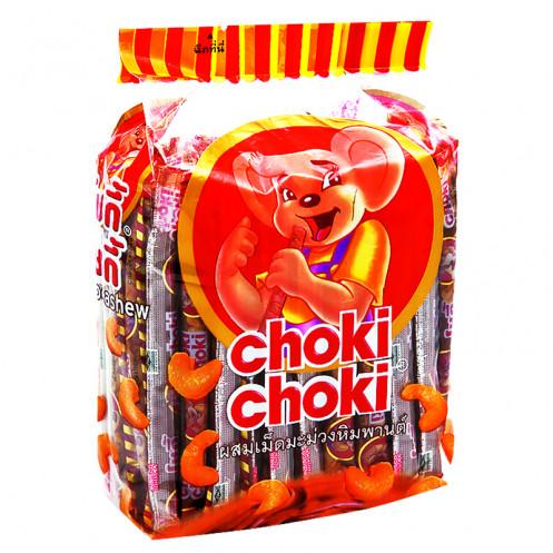 โชกี้โชกี้ (Choki Choki) ขนมช็อกโกแลตผสมถั่วลิสง 100 แท่งเติมช็อกโกแลต-ลูกอม-หมากฝรั่ง-ขนมเคี้ยวหนึบกลุ่มขนมขบเคี้ยว