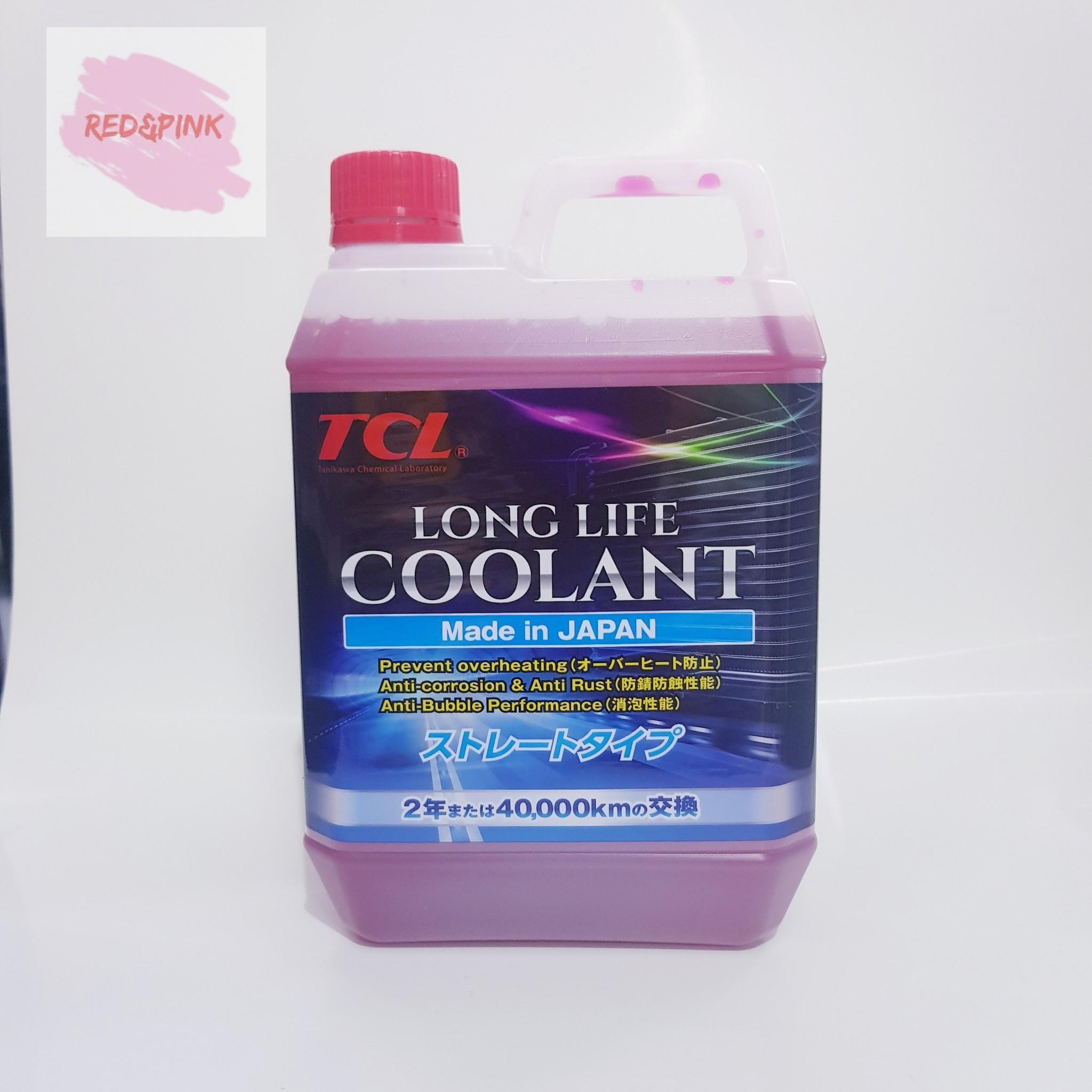 น้ำยาหล่อเย็นหม้อน้ำ ยี่ห้อ TCL ขนาด 2 ลิตร สำหรับรถยนต์ทุกรุ่น (สีแดง)
