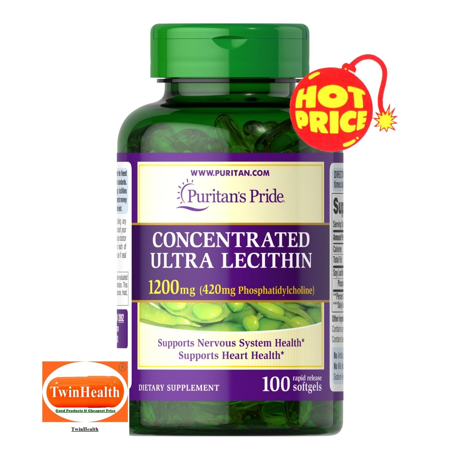 Puritan's Pride Concentrated Ultra Lecithin 1200 mg / 100 Rapid Release
