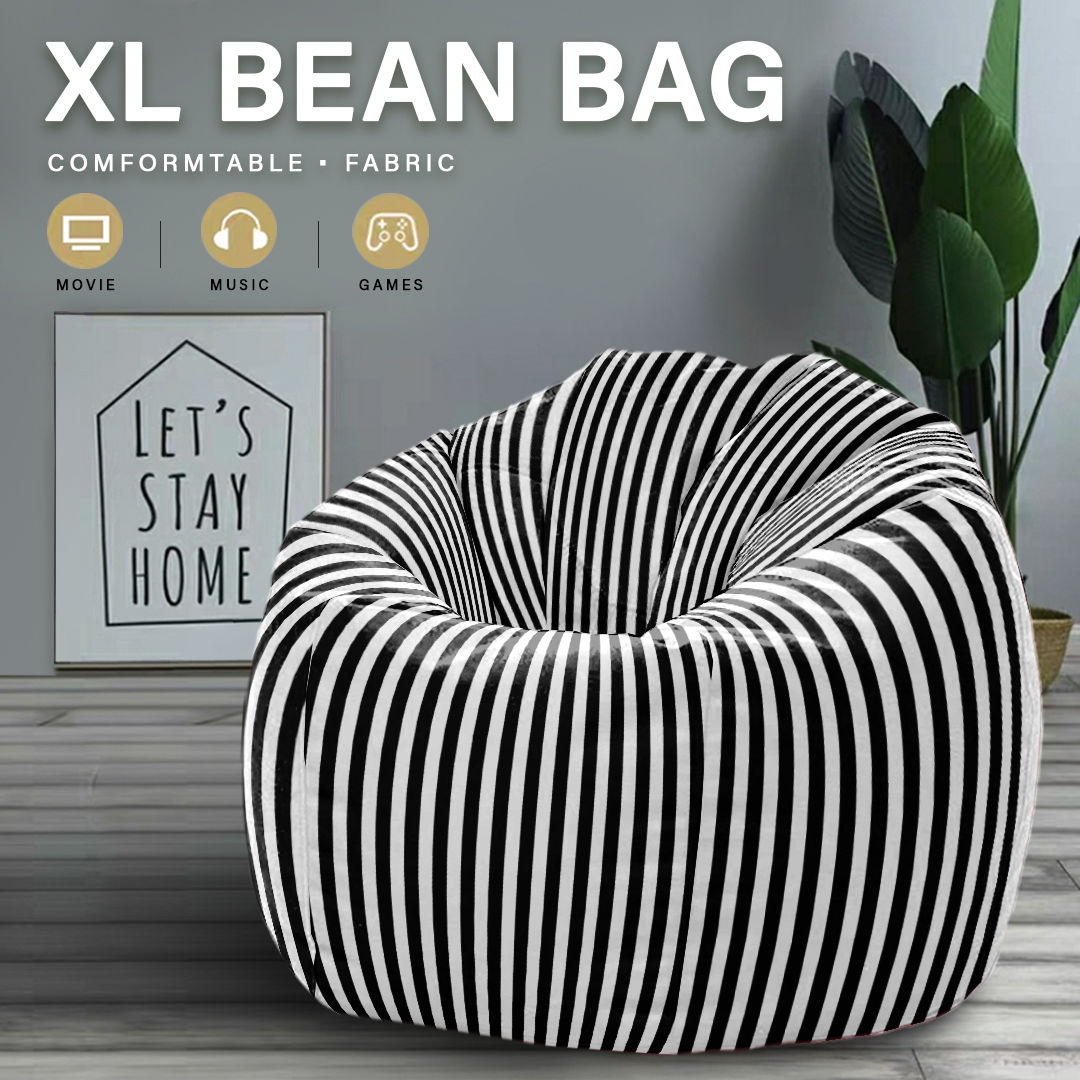 CASA MUEBLES : [70cm x 70cm x 65cm] โซฟา โซฟาเม็ดโฟม เก้าอี้เม็ดโฟม เบาะนั่ง (2.5 KG Comfortable Laid Back Couch / Lounge / Corner / Bean Bag)