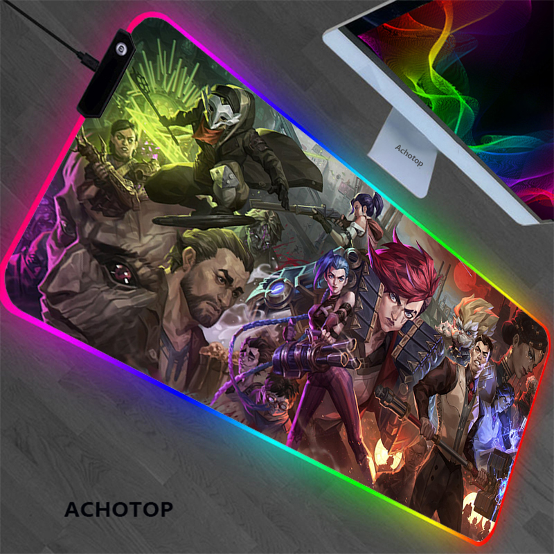 RGB Arcane Large Mouse Pad Big Jinx Computer Gaming Mousepad 900x400 ...