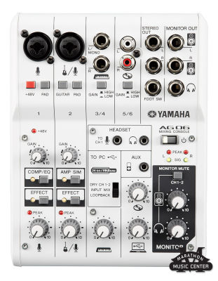 Mixer Yamaha AG06 Audio Interface มิกเซอร์ ยามาฮ่า รุ่น AG06 ออดิโอ้ อินเตอร์เฟส