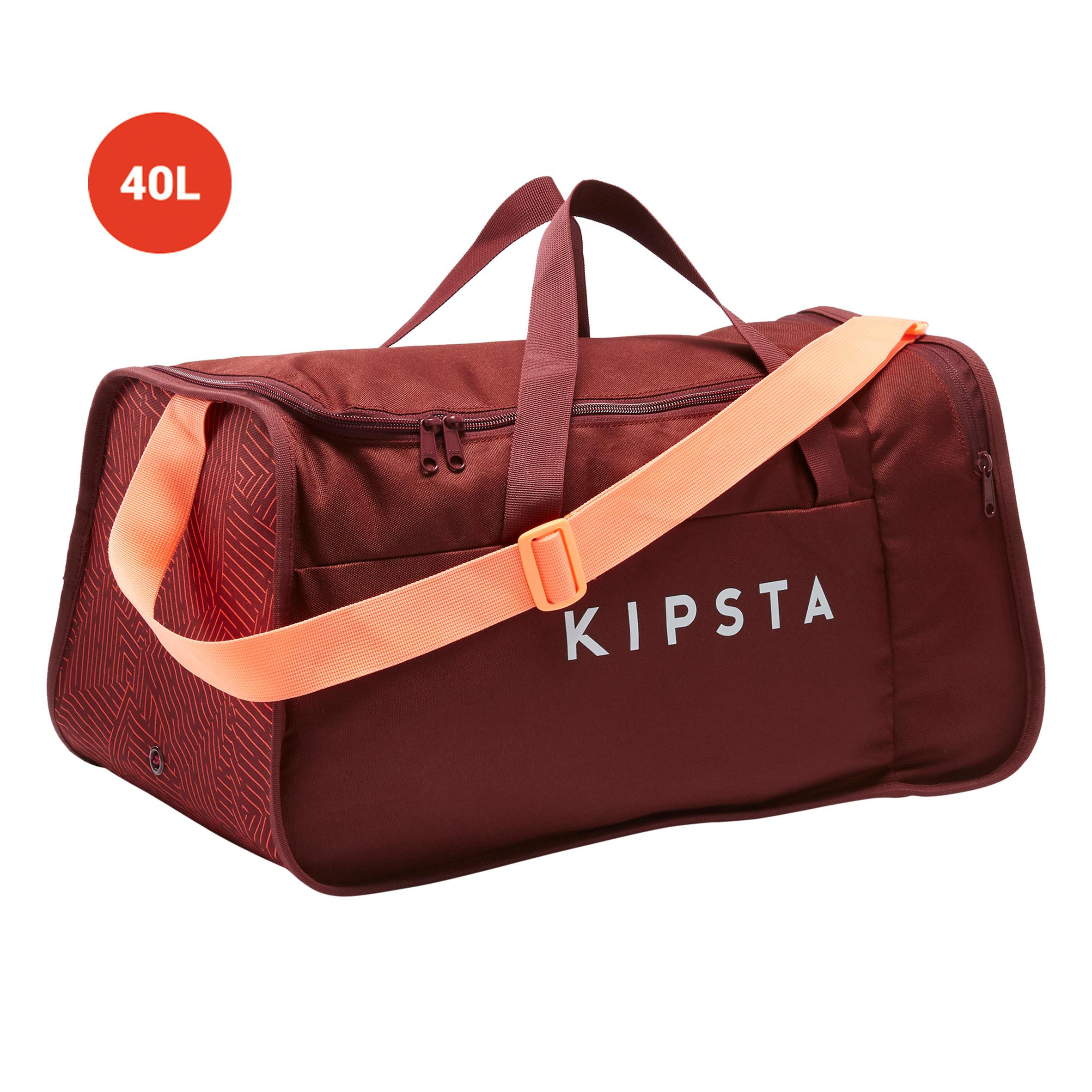 [ด่วน!! โปรโมชั่นมีจำนวนจำกัด] กระเป๋ากีฬารุ่น KIPOCKET ความจุ 40 ลิตร (สีแดง/ส้ม CORAL) สำหรับ ฟุตบอล