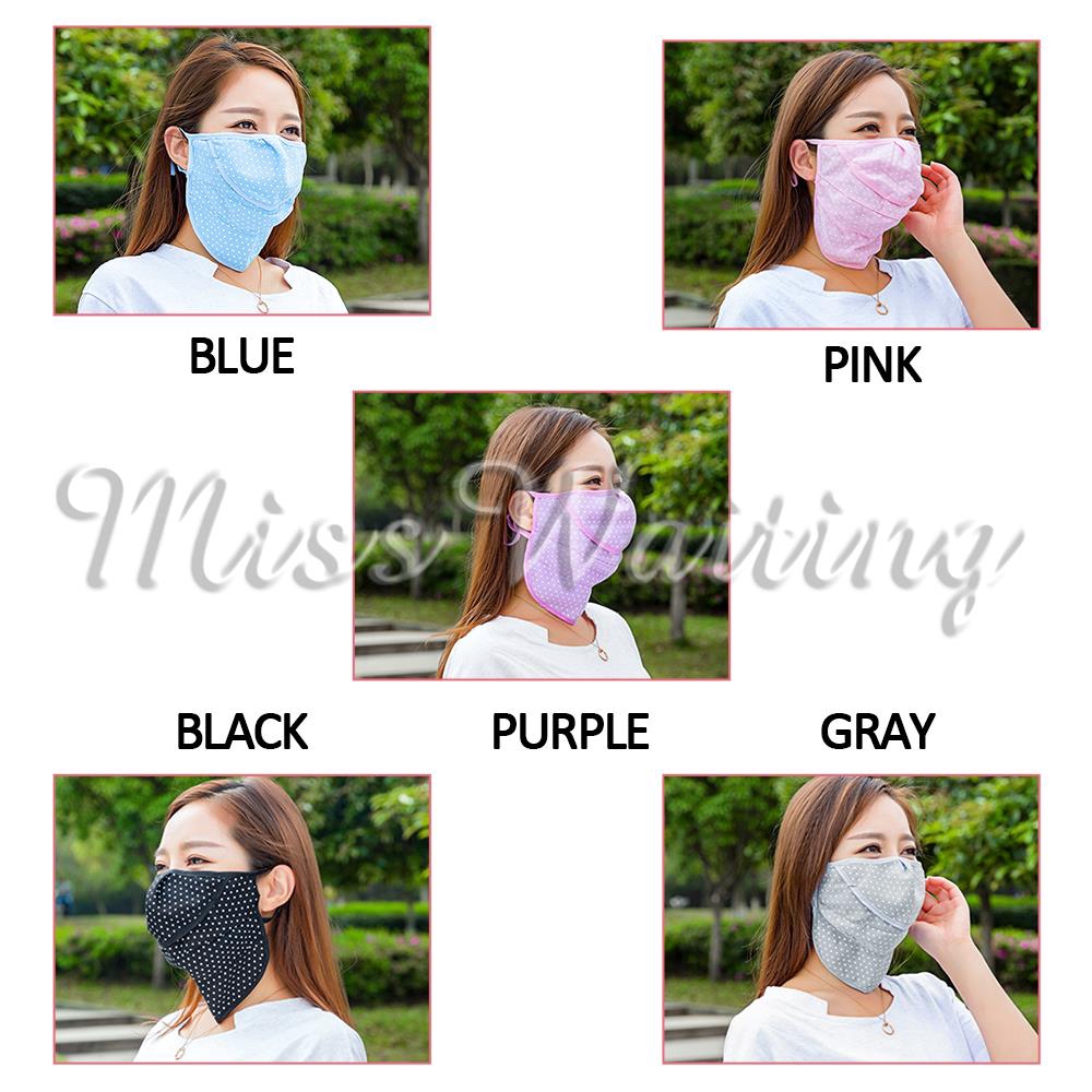 Protective Mask Sun Mask Safety Mask Daily Summer Polyester Outdoor DustProof Breathable
