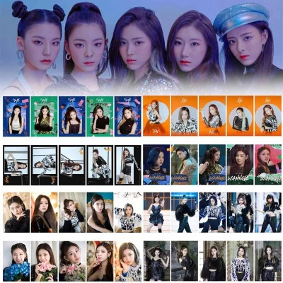10PCS/Set KPOP ITZY IT'z ME Photocard Photo Card PVC Crystal Card Stickers For Bus Student Card Stationery Set