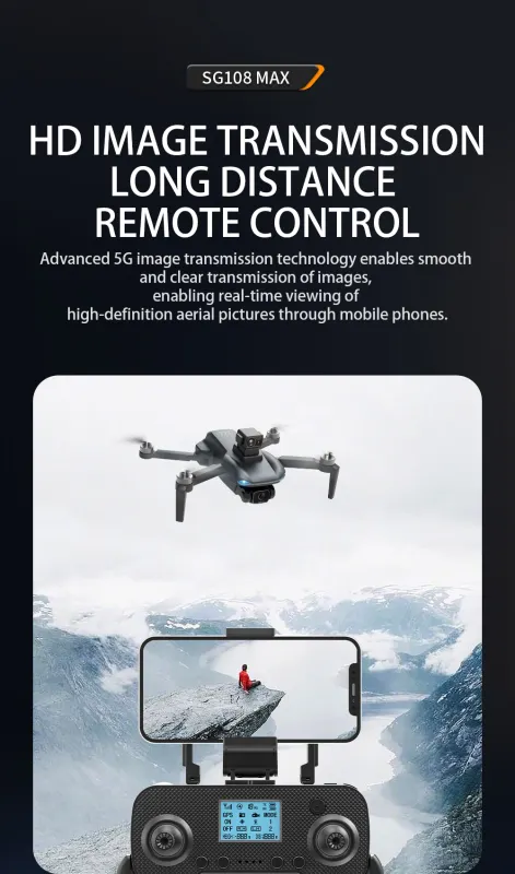 ภาพสินค้าMINI Drone RC 4K Drone 2-Axis Gimbal ควอดคอปเตอร์วิทยุบังคับ GPS FPV แบบมืออาชีพ เครื่องบิน โดรน จากร้าน Technology World. บน Lazada ภาพที่ 6