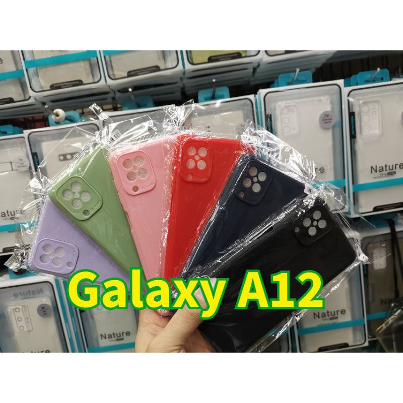 A22(พร้อมส่งในไทย)เคสTPU​นิ่ม​สีพาสเทลคลุมกล้องSamsung Galaxy A22 5G/Galaxy A12/M12/A32(5G)4G/A52(5G)4G/Galaxy A72(5