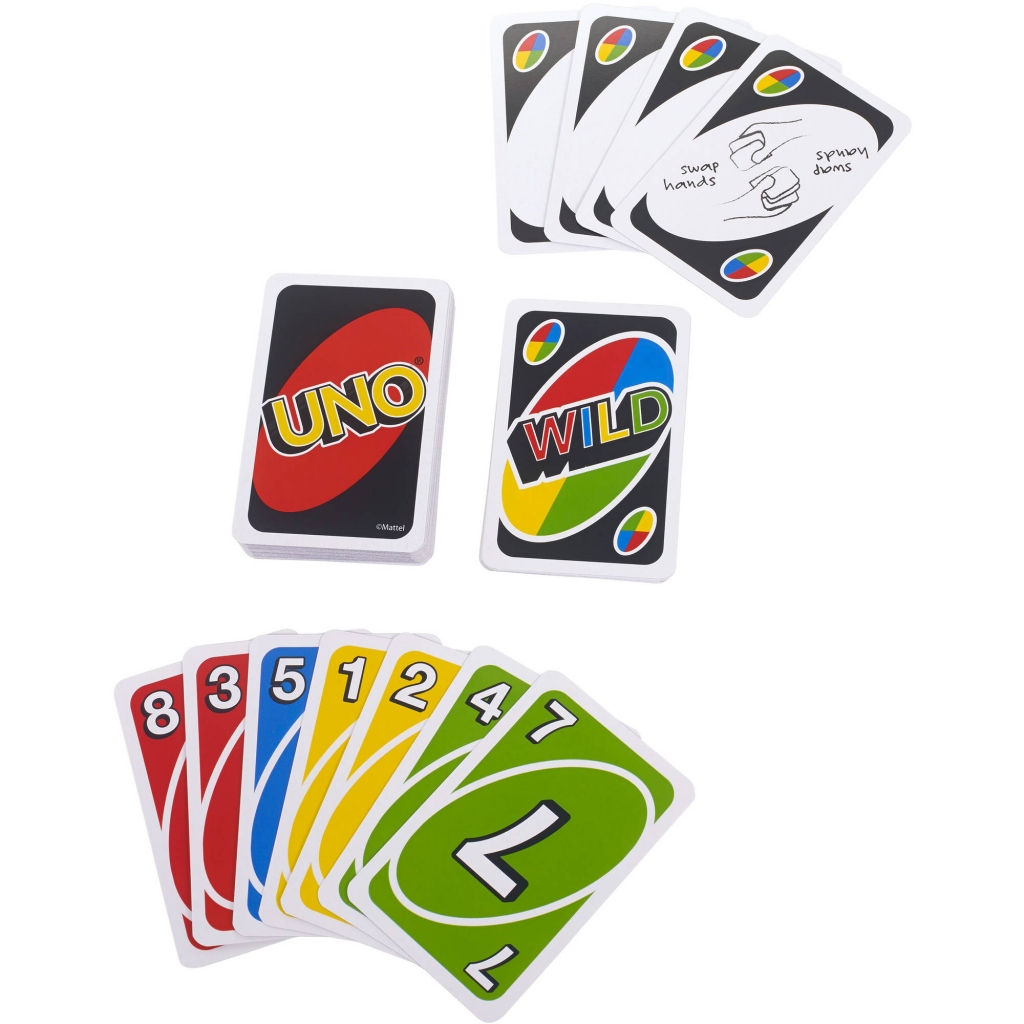 Mattel Uno Classic Color & Number Matching Card Nacw เกม บอร์ดเกม อูโน่ แมทเทล ของแท้
