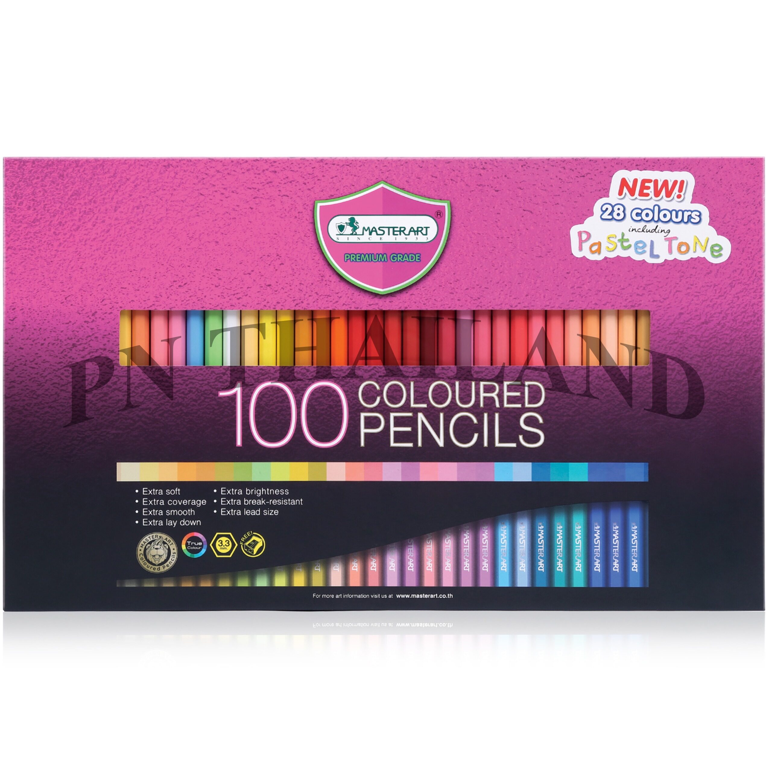 Master Art มาสเตอร์อาร์ต ดินสอสี สีไม้ 100 แท่ง 100 สี 3 ชั้น รุ่นมาสเตอร์ซีรี่ย์(MASTER SERIES)