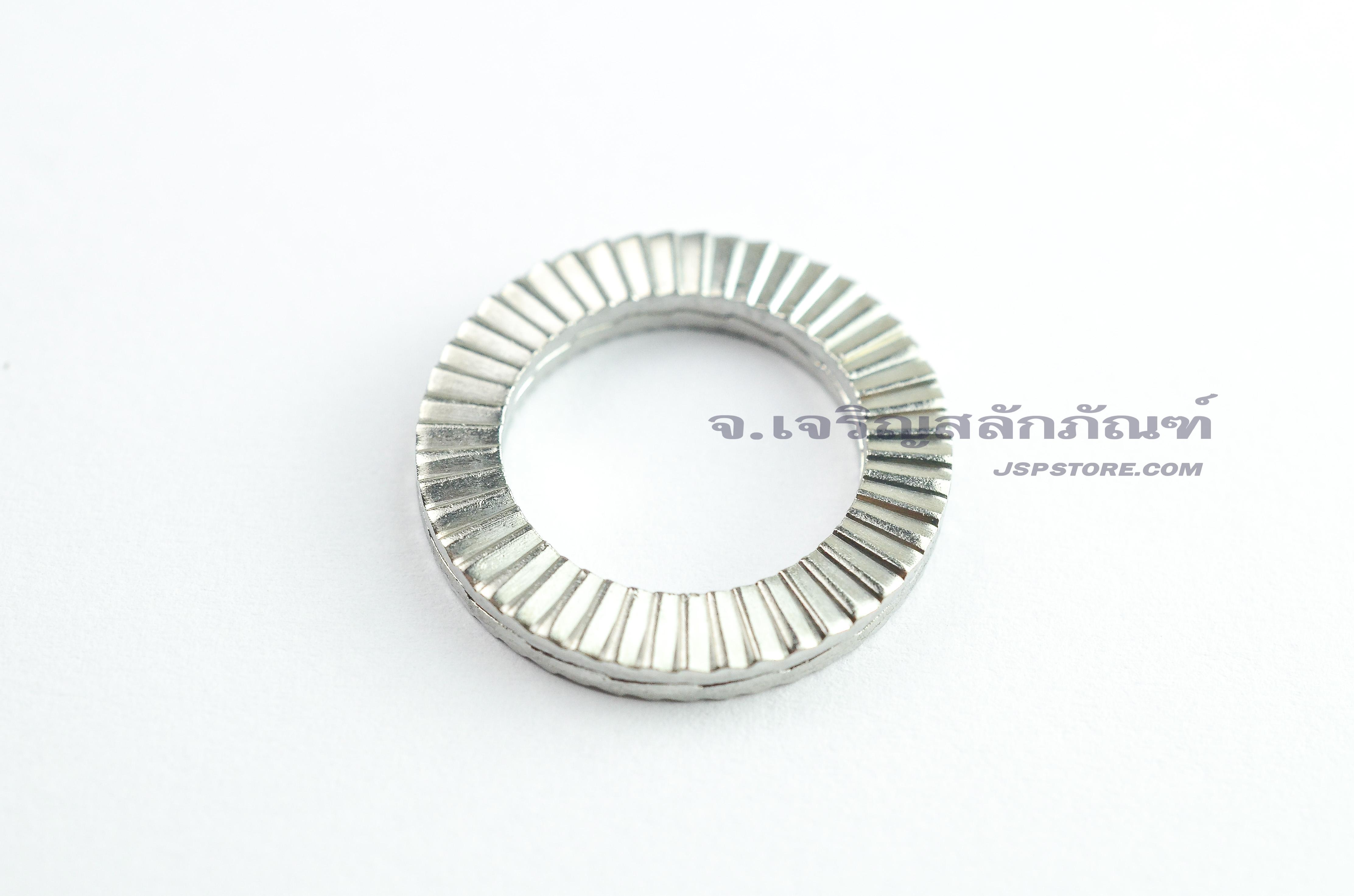 แหวนล็อคคู่กันคลายสแตนเลส 316 M16 (NL16SS) Nord Lock Washer Stainless