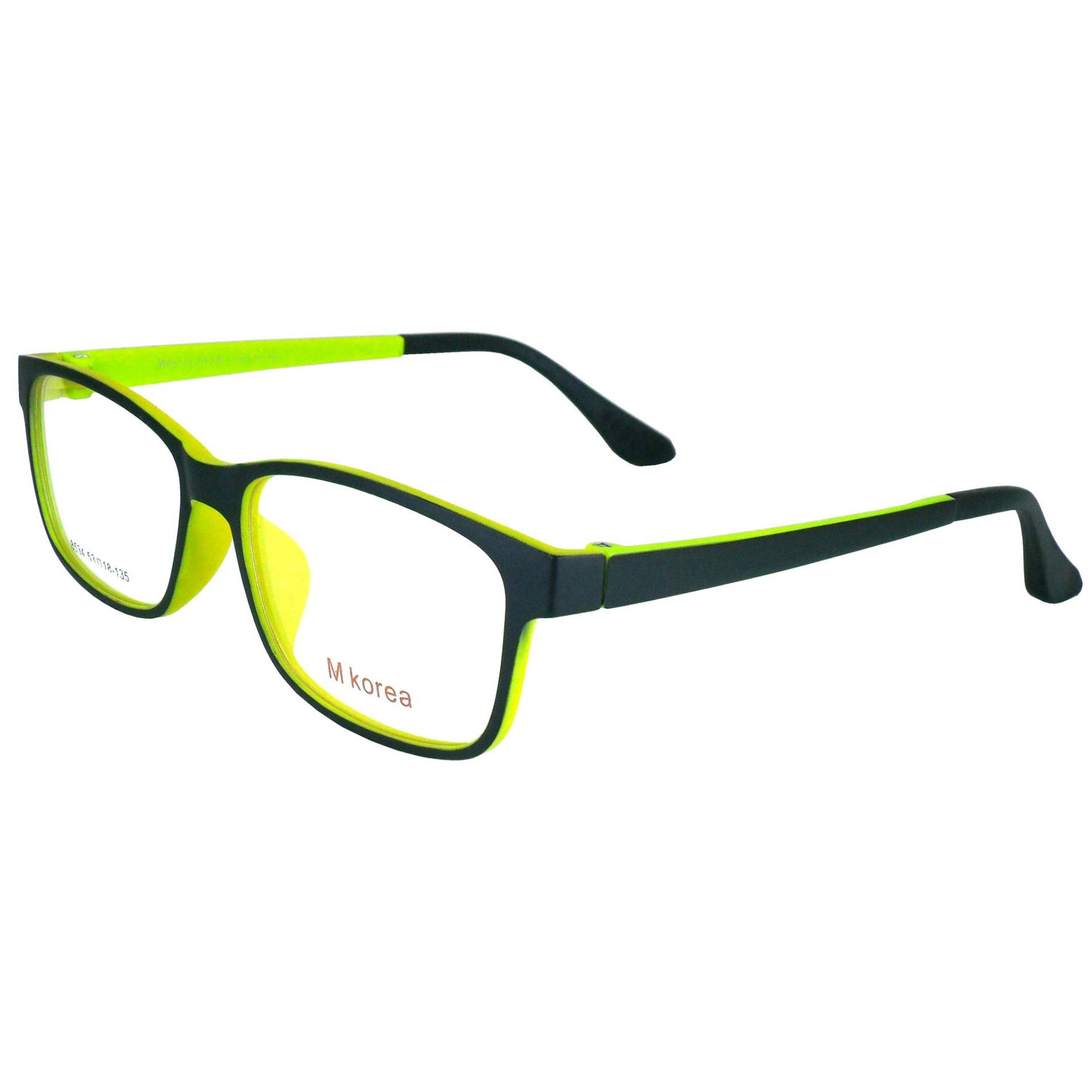 M Korea แว่นตา รุ่น 8534 ทรงสปอร์ต วัสดุ TR-90 เบาและยืดหยุนได้สูง ขาข้อต่อ ( สำหรับตัดเลนส์ ) กรอบแว่นตา แว่นสายตา แฟชั่น EyewearTop Glasses