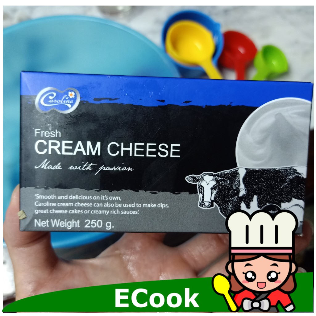 ecook ครีมชีส ตรา คาโรไลน์ caroline fresh cream cheese 250g