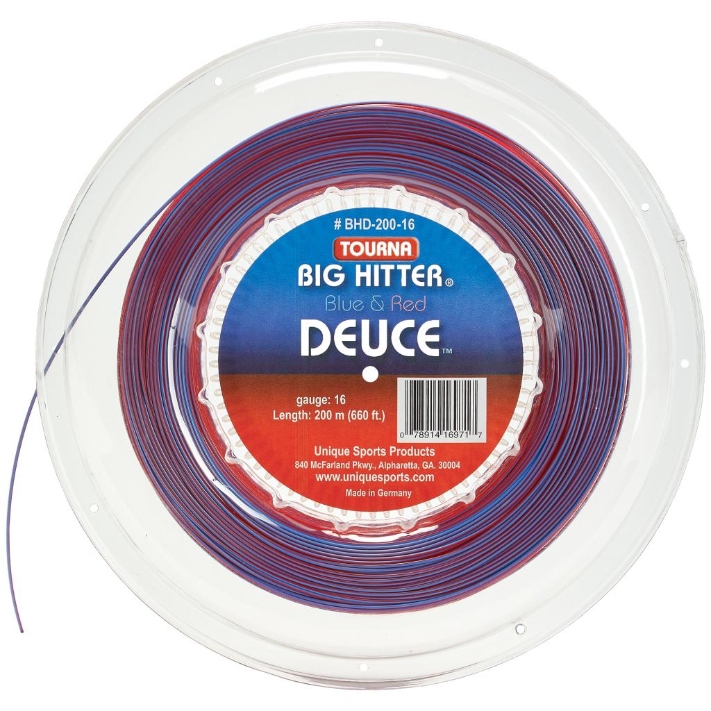 เอ็นเทนนิส Tourna Big Hitter Decue สี 2 โทน น้ำเงิน/แดง 16g 1.30mm. 200 เมตร 1 ม้วน