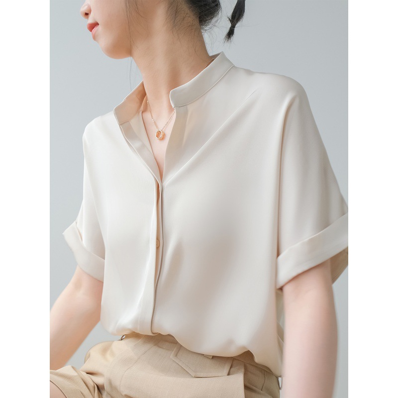 Women's Summer Short Sleeve Blouse Top