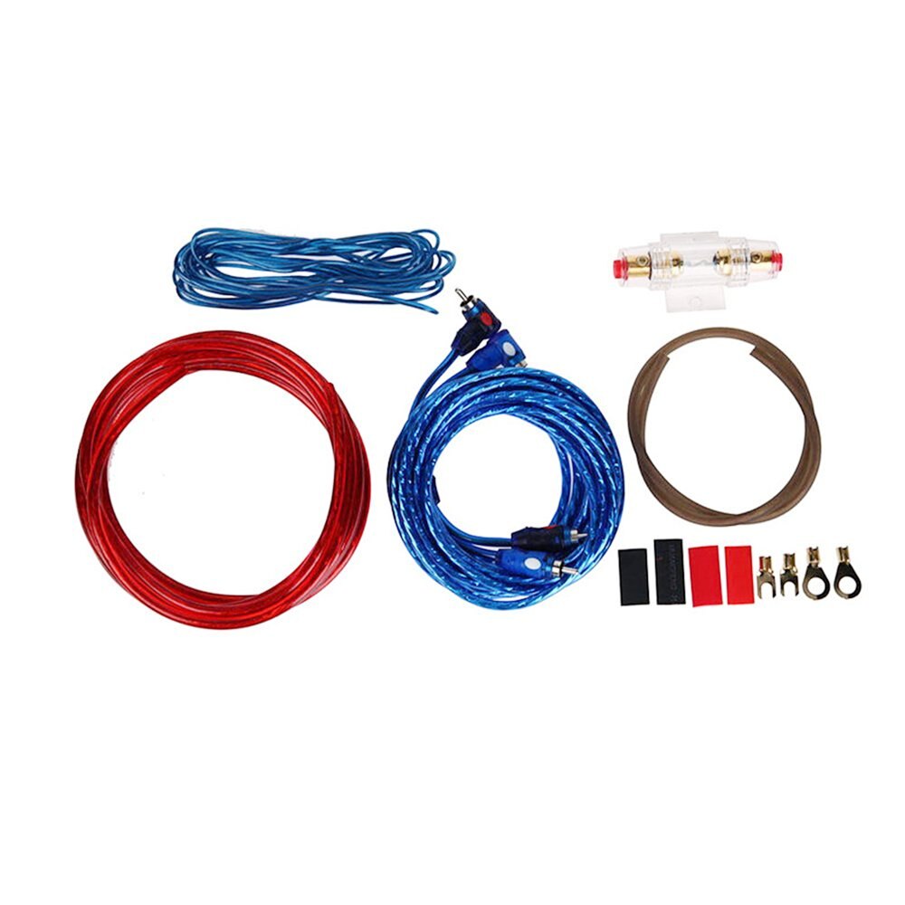 1 Set Car Audio Connected 810 Gauge Amp Wire Wiring Amplifier Subwoofer Speaker Installation