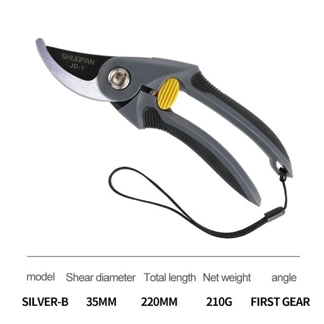 Powerful Garden Pruners Trim Metal Cutting Scissors Hand Tools