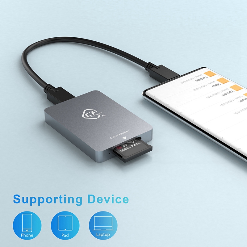 CFexpress Type a Card Reader USB3.1 Gen2 Adapter 10Gbps for Windows XP with Cable for SLR