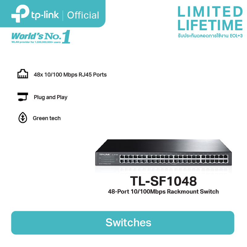 Tp Link Tl Sf Port Mbps Rackmount Switch Lazada Co Th