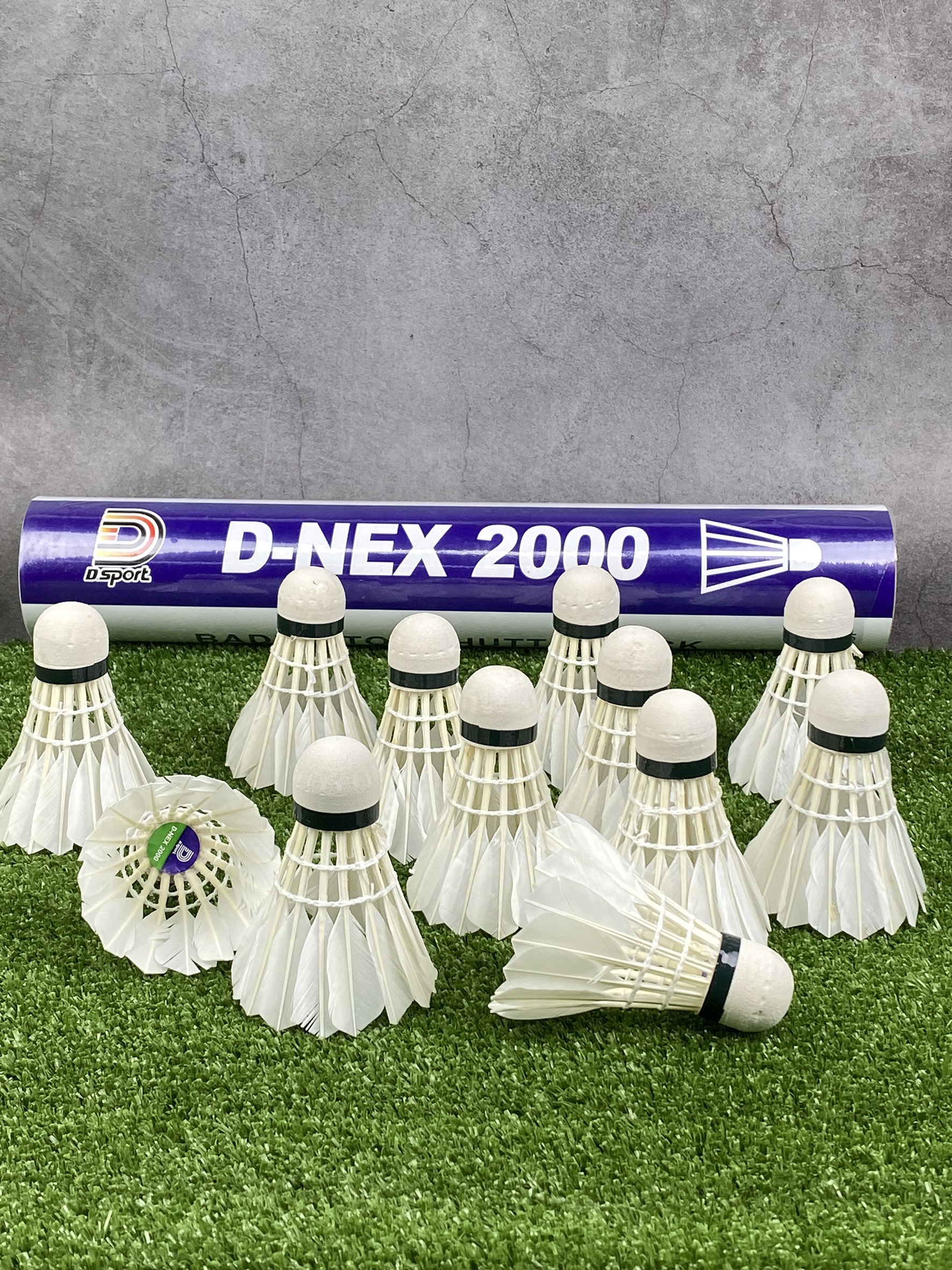 ลูกขนไก่ ลูกแบดมินตัน รุ่นD-NEX2000 ฝึกซ้อม ขนสวย ของแท้%