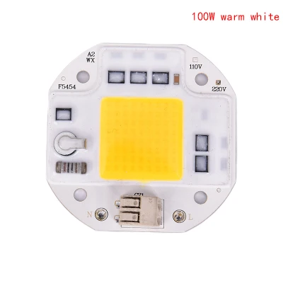 Chip COB LED 100W 70W 50W 220V, Hạt Đèn LED Chiếu Sáng Đèn Pha Nhôm 100W Trắng Ấm
