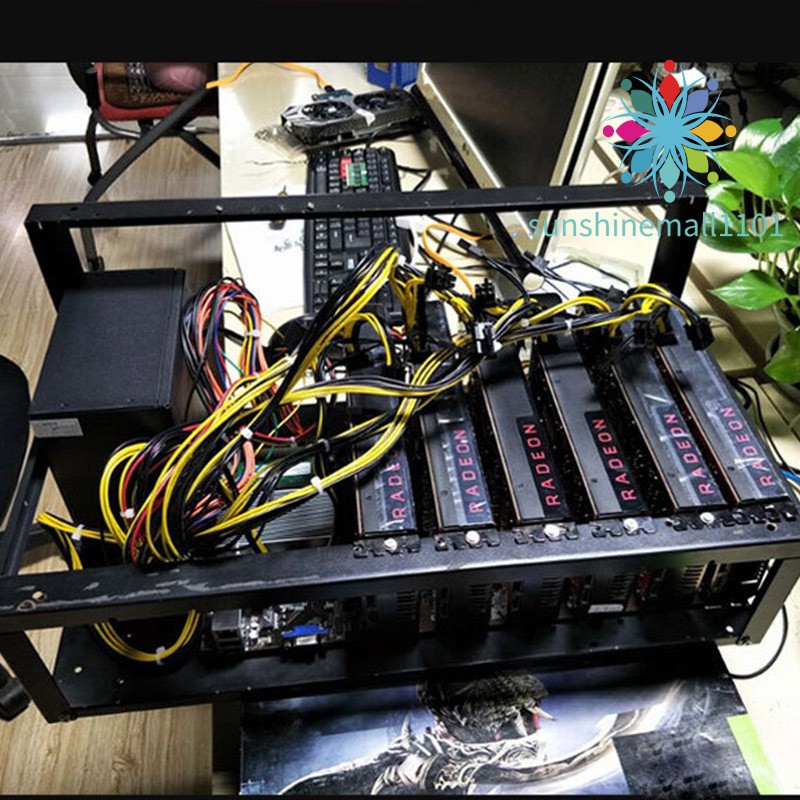 Steel Open Air Miner Mining Frame Rig Case Up To Gpu For Crypto Coin Currency Mining Lazada