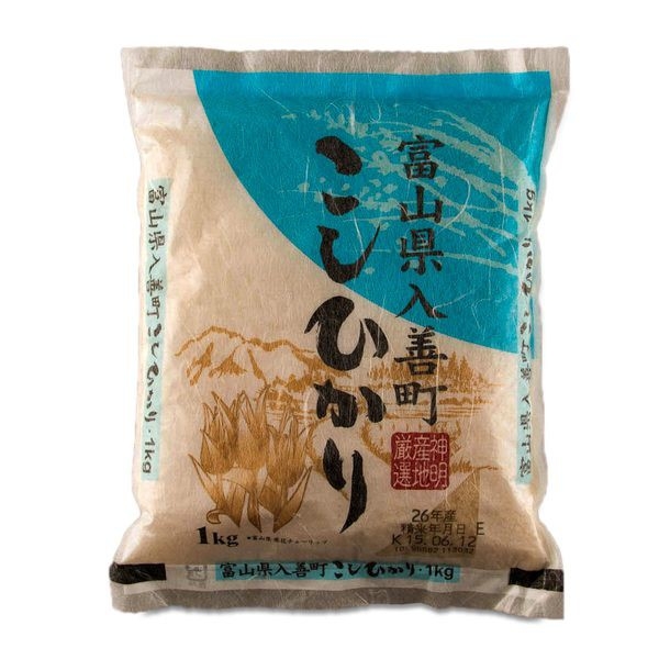 ชินเมเซไม ข้าวญี่ปุ่นโทยาม่า 1 กิโลกรัม Shinmei Seimai Toyama Japanese Rice 1 kg.