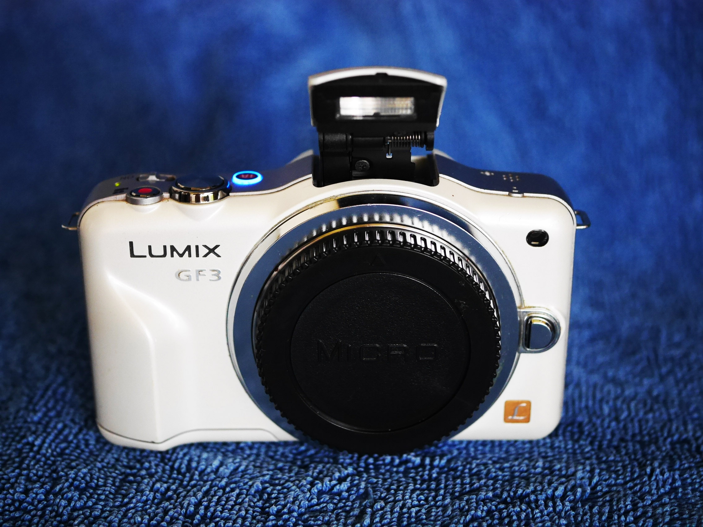 Panasonic Lumix DMC-GF3 Pearl White Body, GF3, GF-3, G-F3 no limit video, no limit ISO, PAL/NTSC menu
