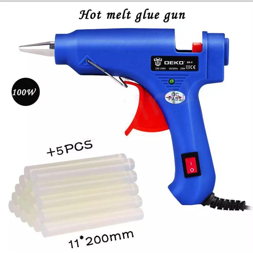 ♈ ปืนกาวแท่ง ปืนยิงกาว Super Hot Melt Glue Guns ปืนยิงกาวร้อน GT10