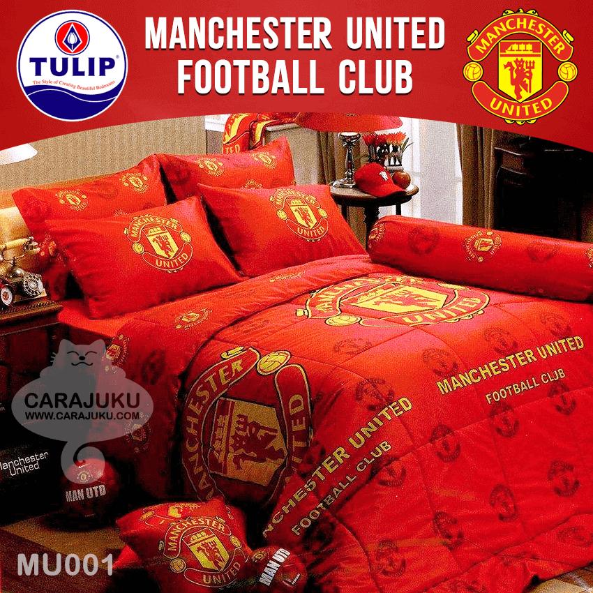 TULIP ชุดผ้าปูที่นอน 3.5 ฟุต (ไม่รวมผ้านวม) แมนยู Manchester United MU001 (ชุด 3 ชิ้น) #ทิวลิป ชุดเครื่องนอน ผ้าปูเตียง แมนยูไนเต็ด ผีแดง Man Utd Man U