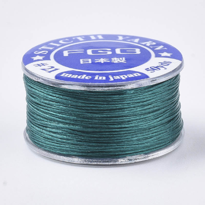 Beebeecraft 1 Roll 0.1mm Polyester Bead String Cord Each 50 Yards Multi Colors for Jewelry Making Bracelet Beading Thread