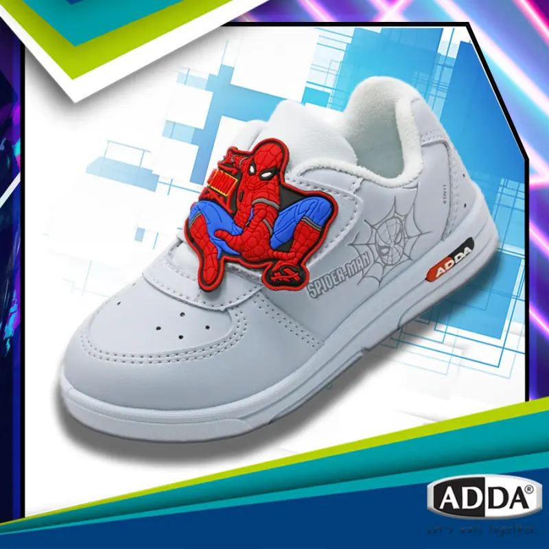 ภาพหน้าปกสินค้าของแท้  ADDA รองเท้าผ้าใบนักเรียน ลายสไปเดอร์แมน รุ่น 41N11B1 จากร้าน Sunsang Shop บน Lazada