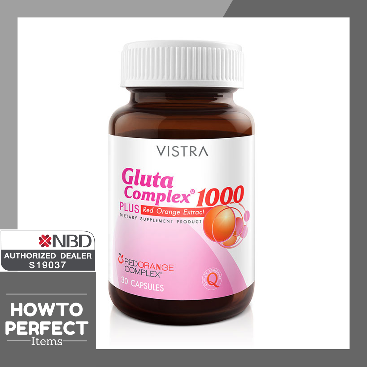 ((1000mg)) Vistra Gluta Complex กลูต้า บำรุงผิว ผิวขาว