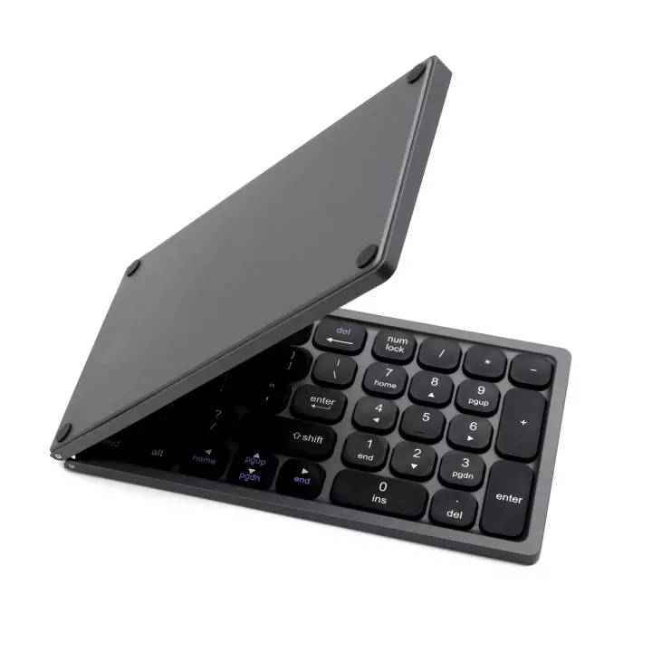 JOMAA Portable Mini Folding Keyboard Foldable Wireless Bluetooth keyboard  with Numeric Keypad for Windows ,Android, IOS Tablet ipad Phone Lazada PH