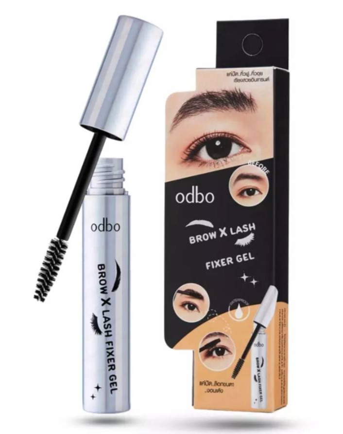 [2IKids-Cosmetics] OD934 Odbo Brow X Lash Fixer Gel โอดีบีโอ ที่ปัดคิ้วและขนตา กันน้ำ ช่วยเคลือบเส้นขนคิ้วและขนตา ทรงสวยได้รูป