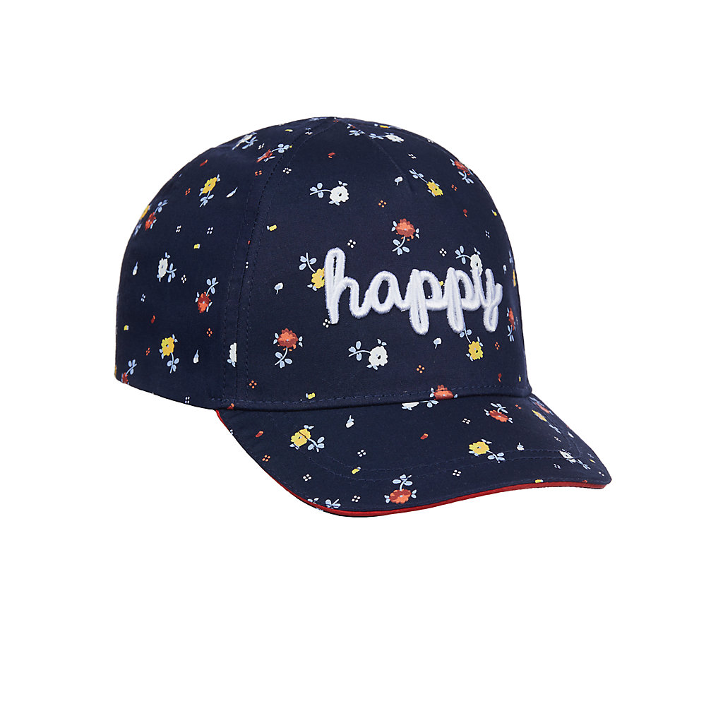 หมวกเด็ก mothercare navy floral cap VD341