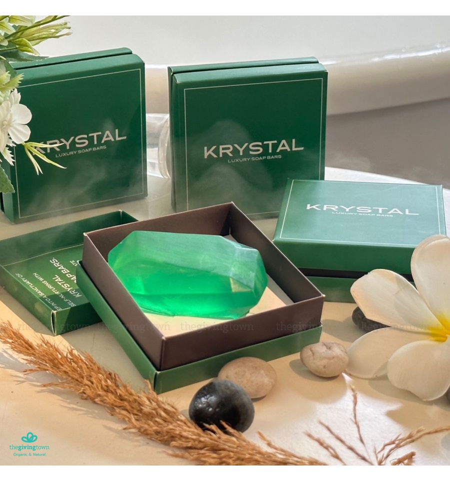 KRYSTAL LUXURY SOAP BAR สบู่คริสตัล สูตรอ่อนโยน 1 ก้อน | Lazada.co.th