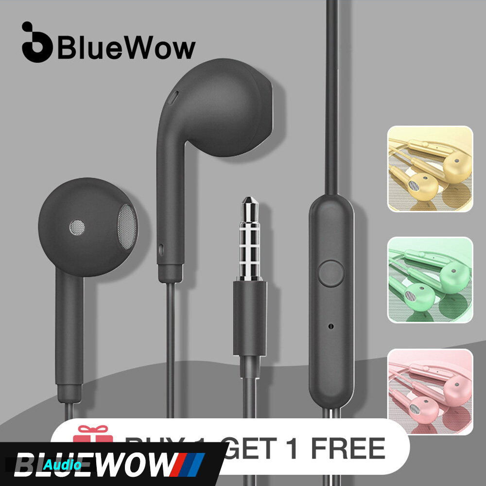 BlueWowเดิมU19หูฟังมาการองพร้อมไมโครโฟนUniversalเบสพิเศษ4สีIn-Earหูฟัง1 ...