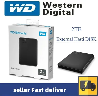 ส่งจากกรุงเทพ Western Digital Hard Drive 2TB 1TB ฮาร์ดดิสก์แบบพกพา WD ฮาร์ดดิสก์ External Hard Drive External Hard Disk HDD