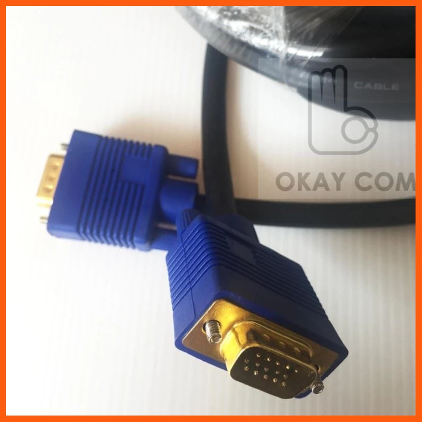SALE Glink สายจอ 10เมตร Super VGA RGB Projector/LCD/LED Cable 3+6 Cable 10M (Black) #937 สื่อบันเทิงภายในบ้าน โปรเจคเตอร์ และอุปกรณ์เสริม