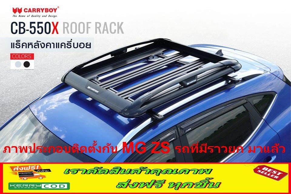 ถาดแร็คหลังคา แร็คหลังคา ถาดบรรทุกของ รถยนต์ ยี่ห้อ Carryboy รุ่น CB-550 X  ขนาด 100X120 Cm  (สีดำ)