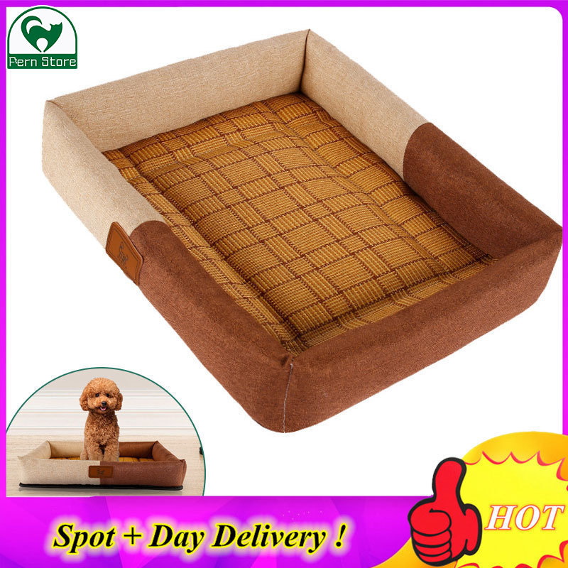 FS 【40*50cm】ใหม่ Universal หวายเสื่อระบายอากาศ Cushion Nest