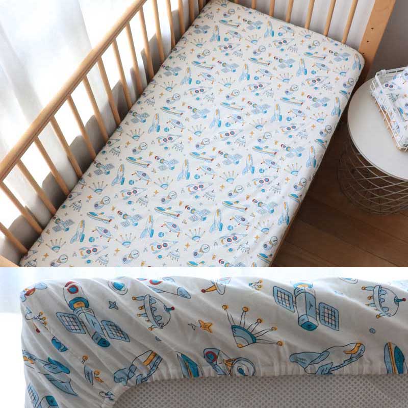 Baby Crib Fitted Sheet Cotton Baby Cot Bedding For Newborns Kid Bed
