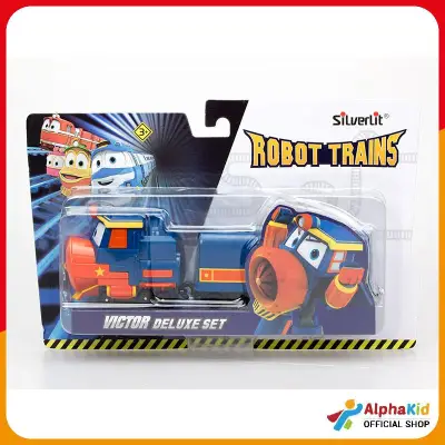 Robot Train : Free Wheel Vehicle Deluxe Set Kay รถเหล็กไดแคสท์ดีลักซ์เซ็ทพร้อมตู้โดยสาร