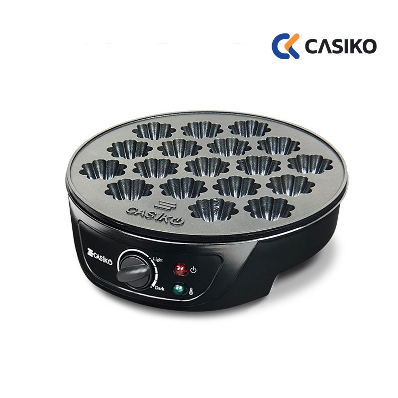 CASIKO เครื่องทำขนมครกสิงคโปร์ รุ่น CK 5454 เตาขนมครก ฝาแก้วทนความร้อน CK-5454 ทำขนมได้ครั้งละ 18 ชิ้น CK5454